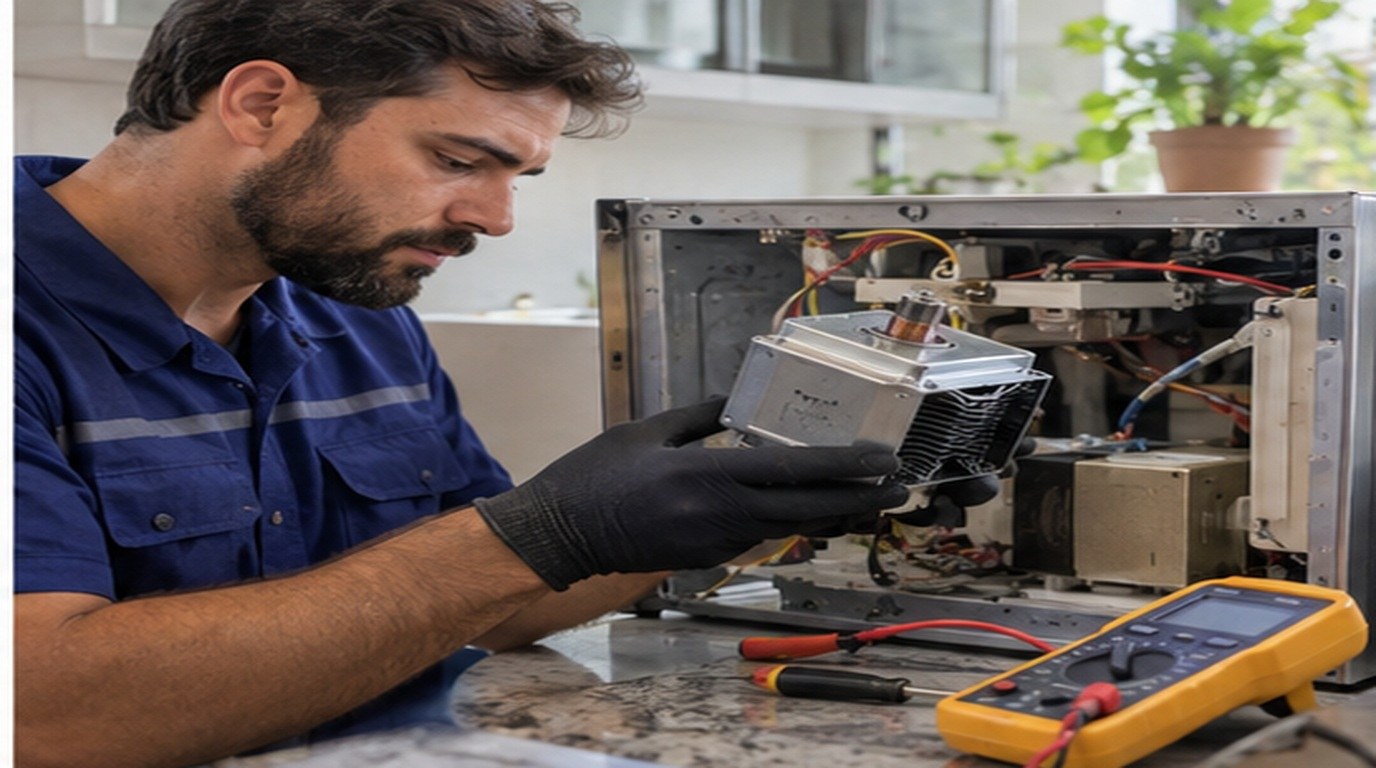 Conserto de micro-ondas em Maringá‑PR: troca do magnetron